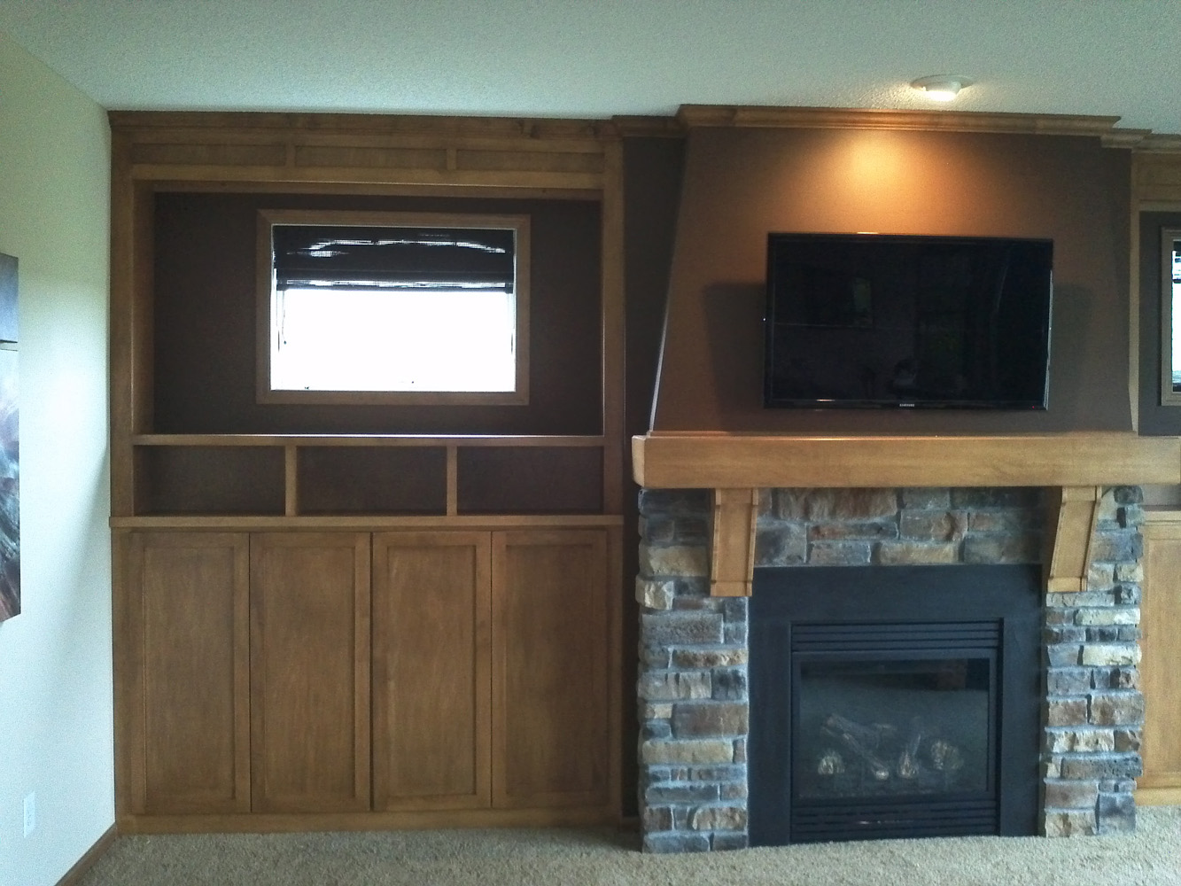 Entertainment Center with Window